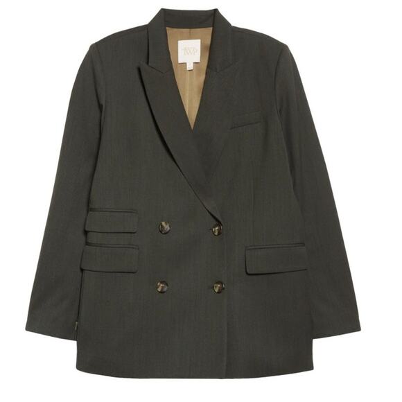 TWP Women’s Double Breasted Stretch Wool Blazer / Size-Small - Picture 15 of 16